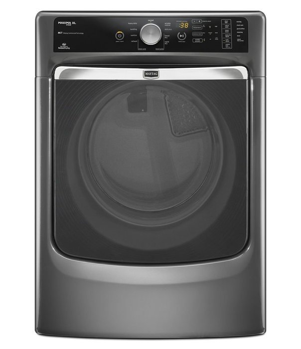 Maytag MGD6000AW Maxima 7.4 Cu. Ft. White Stackable With Steam Cycle Gas Front Load Dryer N4
