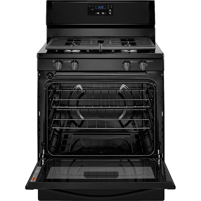 WHIRLPOOL GIDDS-110952 30" 5.1 cu. ft. Single Oven Free-Standing Gas Range, Black