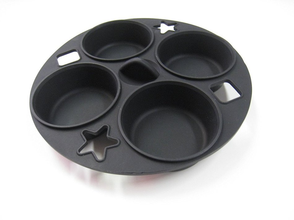 Microhearth 1-1/2-Quart Covered Nonstick 4-Piece Everyday Pan Set with Steam Pan and Muffin Pan, Light Gray N3