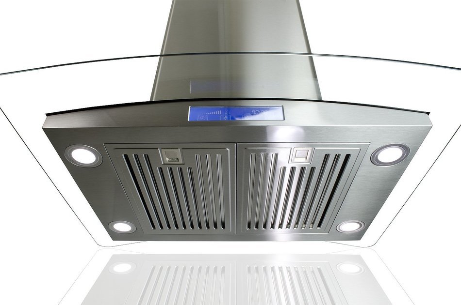 AKDY 30" European Style Az668is2-B75 Stainless Steel Island Mount Range Hood Touch Control N3