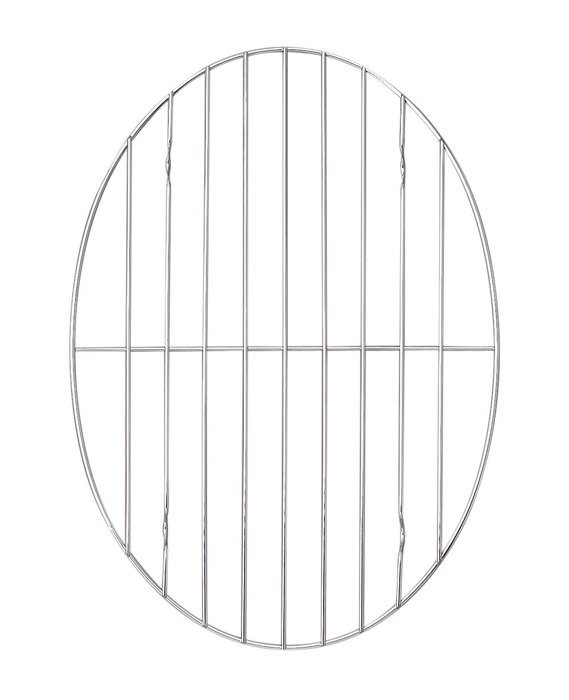 Harold'S Kitchen Roaster Rack Chrome Plated Steel Oval 8-1/2" X 11-3/4"