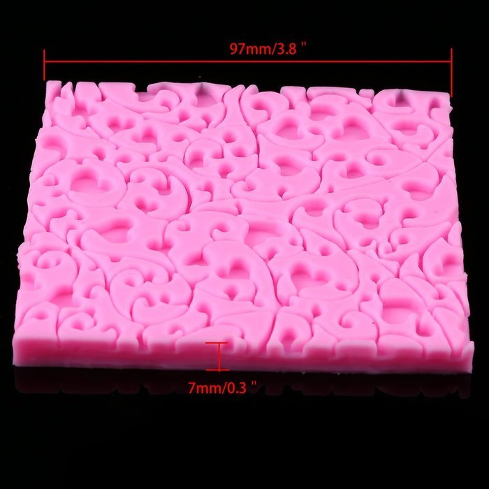 Whosee Style#4 3D Silicone Mold Fondant Cake Chocolate Decor Baking Mold Random Color N12
