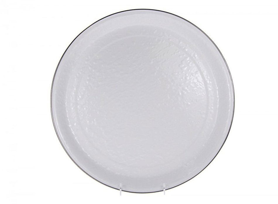 Golden Rabbit White on White Dinner Plate N12