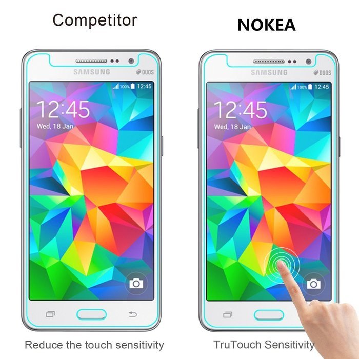 [2 Pack] Samsung Galaxy Note 5 Screen Protector, NOKEA [Tempered Glass] with [9H Hardness]... N43
