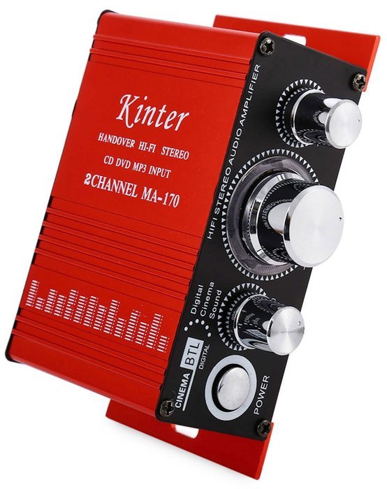 JR Mini 2CH Hi-Fi Stereo MA-170 12v 2A Power Amplifier Booster DVD MP3 Speaker for Car Motorcycle Boat home N2