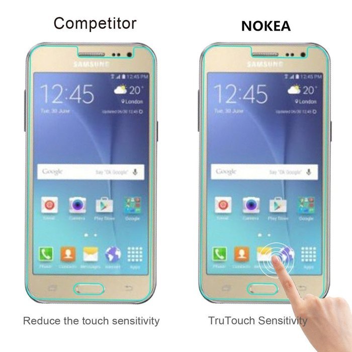[2 Pack] Samsung Galaxy Note 5 Screen Protector, NOKEA [Tempered Glass] with [9H Hardness]... N45