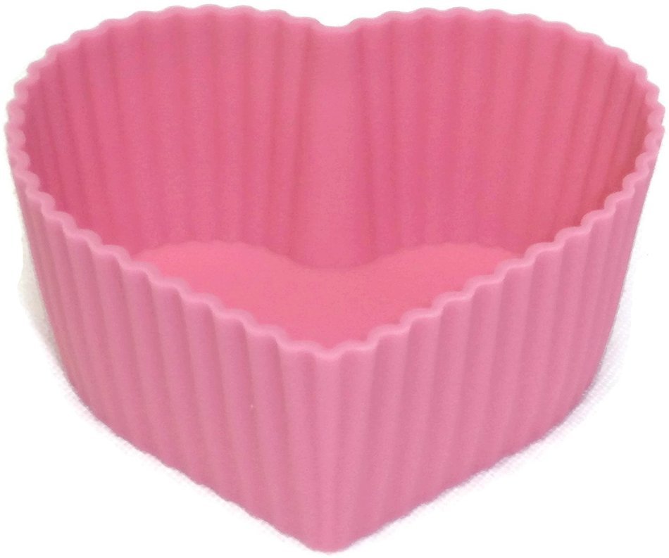 Silicone Heart Cupcake Molds Set of 12 (12) N2