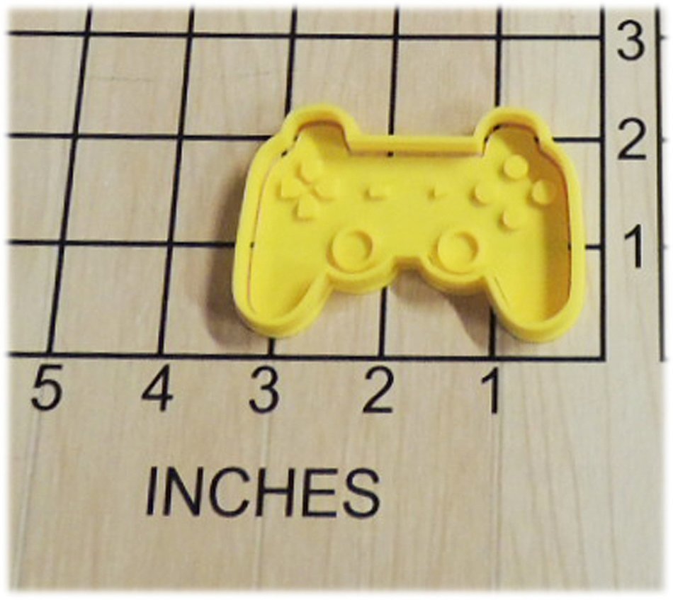 Xbox PlayStation Nintendo Game Controller Shaped Cookie Cutter and Stamp #1262