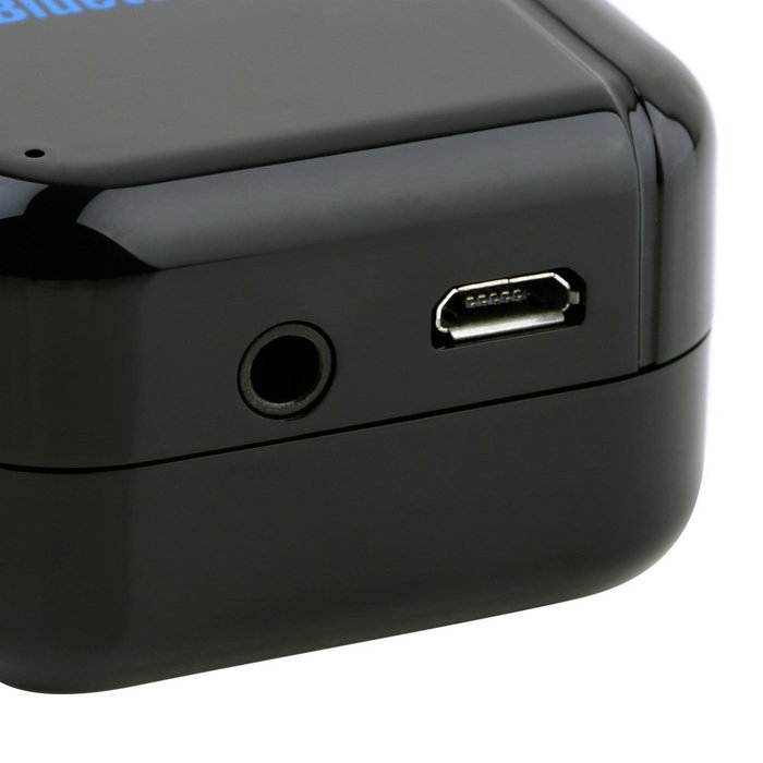 NFC Wireless 3.5mm Stereo USB Bluetooth Music Receiver Adapter for Car Home Stereo Black N2