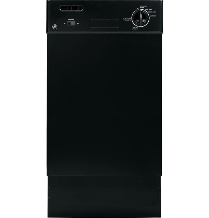 GE GSM1800FBB 18" Black Full Console Dishwasher