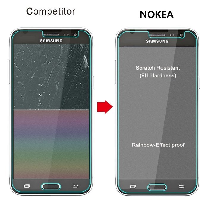 [2 Pack] Samsung Galaxy Note 5 Screen Protector, NOKEA [Tempered Glass] with [9H Hardness]... N54