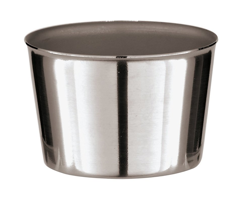 Paderno World Cuisine 41660-15 Stainless Steel Creme Caramel Mold, Gray