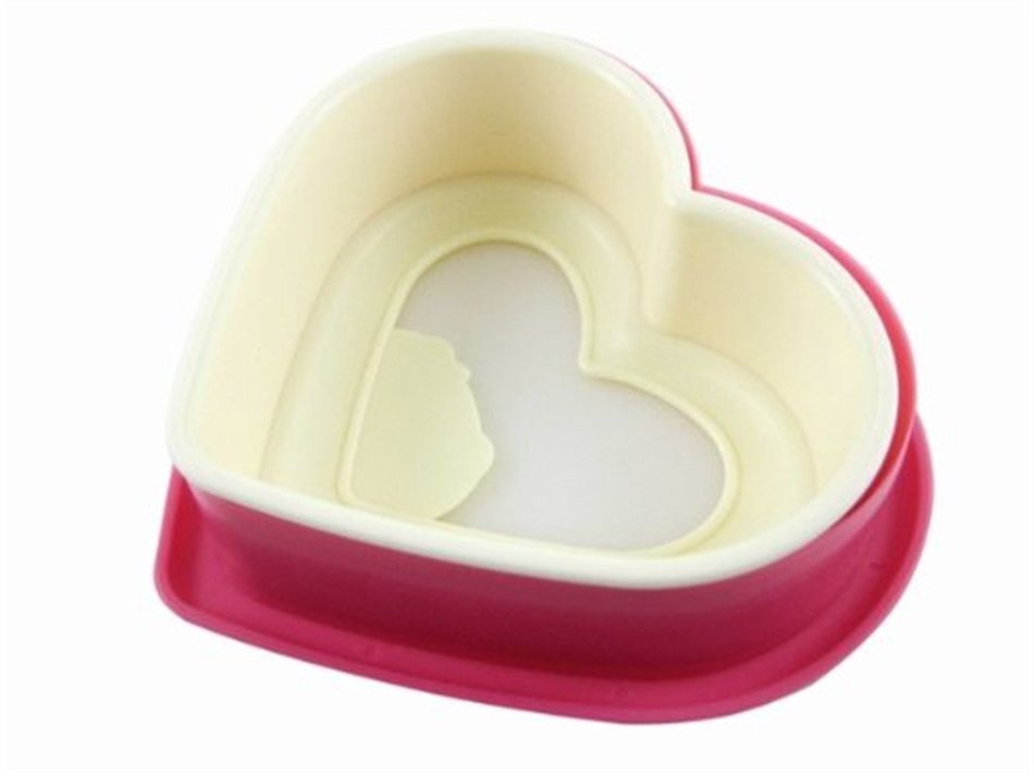 HAKSEN Sandwich Mold,Heart Shape,Red N3