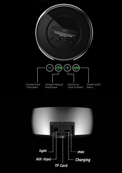 Bestowal BS-01 Bluetooth Speaker, Portable Wireless Bluetooth Speaker with Enhanced Bass- Surround Sound Speakers... N4