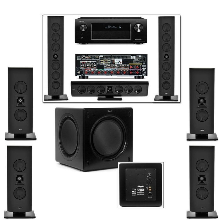 Klipsch Gallery G-28 7.1 Home Theater-SW-112-Denon AVR-X4000 IN-Command 7.2