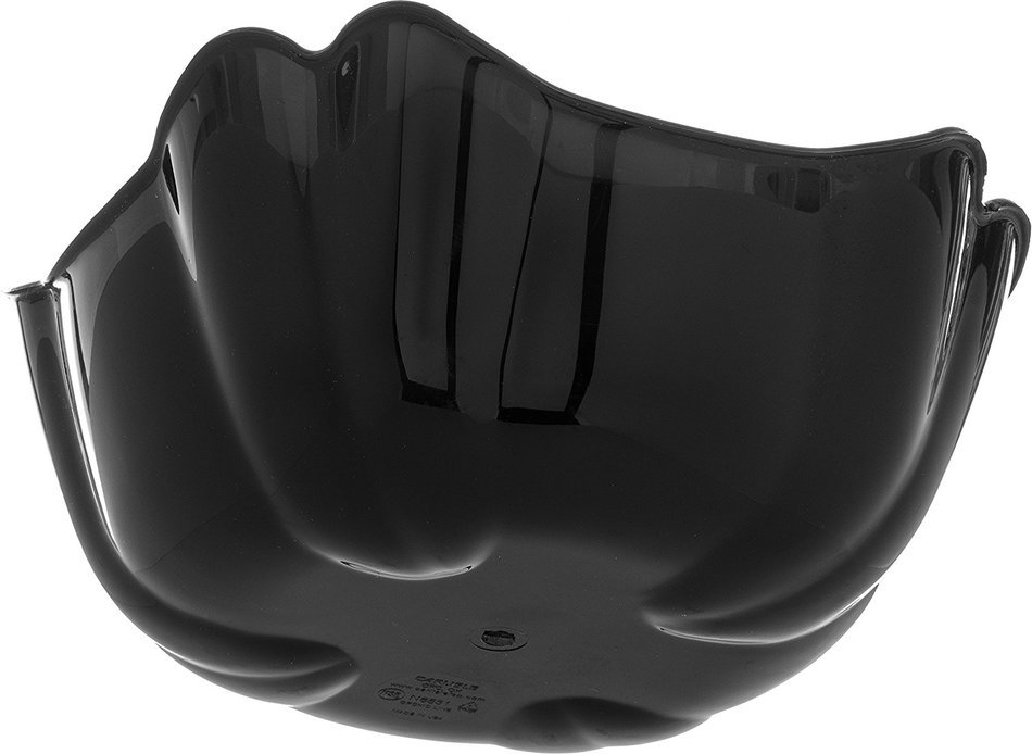 Carlisle 653103 Orchid Polycarbonate Deli Bowl, 1.6 qt. Capacity, 7.56 x 7.56 x 3.61", Black (Case of 12) N7