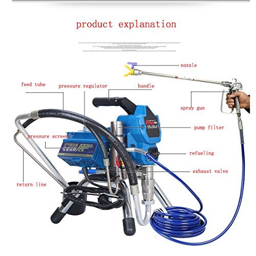 Uuni-WT&reg; DF-395 Electric airless paint sprayer , Spray paint machine ,Airless sprayer N4