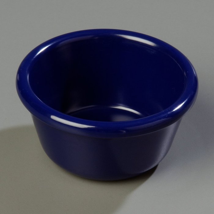 Carlisle S28060 Melamine Smooth Ramekin, 3 oz Capacity, 1.43" Height, Cobalt Blue (Case of 48) N6