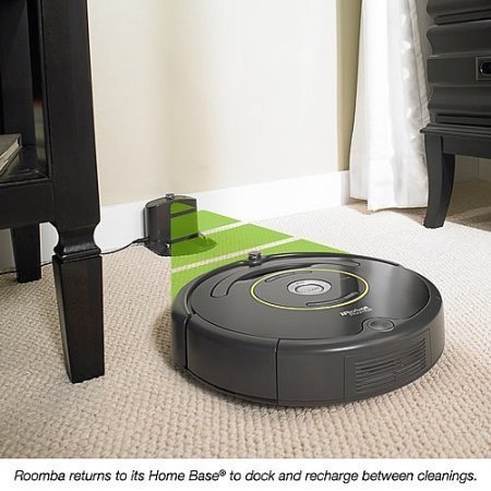 iRobot 3-Stage Cleaning System Roomba 650 Vacuum Cleaning Robot, Black Color N2