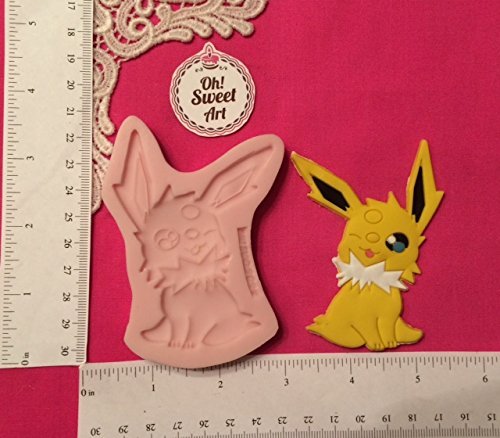 Picachu, Pikachu , Pokemon ,fondant, soap cupcake topper Cake Silicone Mold By Oh! Sweet Art FDA Approved for... N2