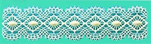 Diamond Lace Green Silicone Mold for Fondant, Gum Paste, Chocolate , Crafts