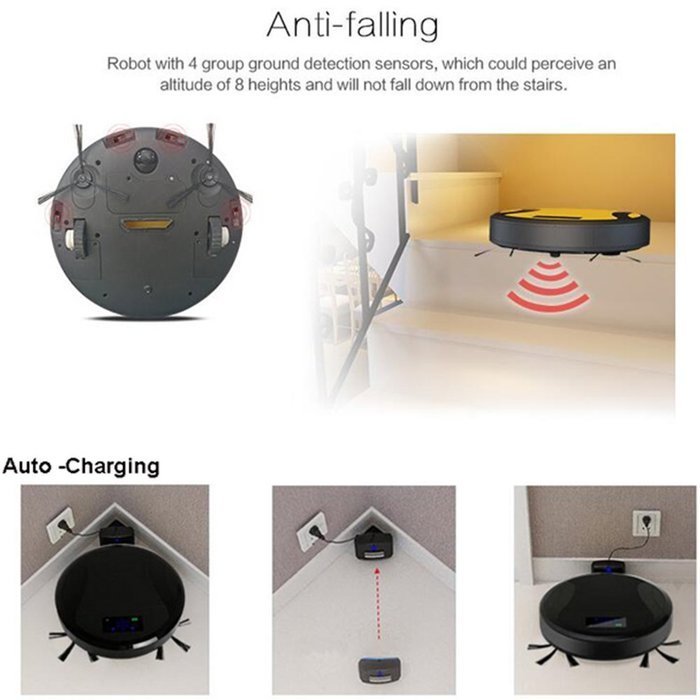 Life Up Smartphone WIFI APP Control Dry Wet Robot 360&deg;Comprehensive Vacuum Cleaner-Sweeping,Mopping,Cleaning,Automatic... N3