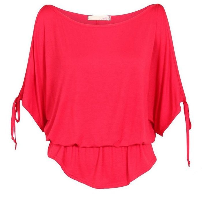 Banggood Sexy Womens Irregular-shape T-Shirt Summer Casual Blouses Tops