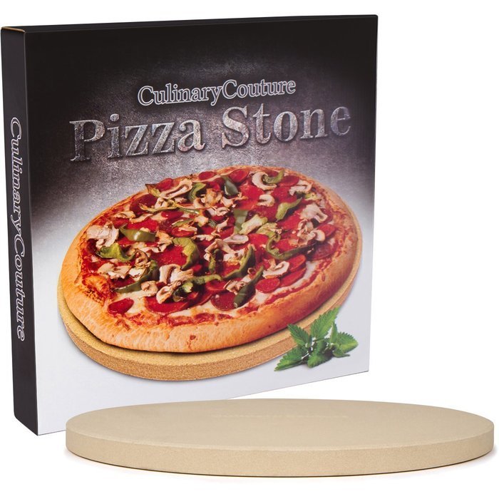 Round Pizza Stone 15 Inch 3/4" Extra Thick - Bread Baking Stone For Indoor Oven Outdoor BBQ Grill - With Durable... N8
