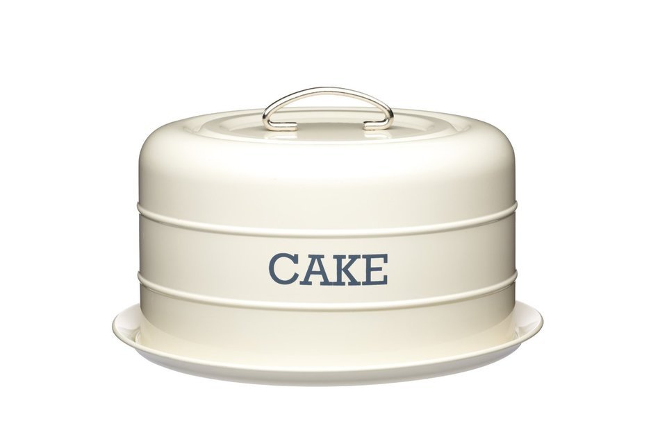 28.5x 18cm Cream Living Nostalgia Airtight Domed Cake Tin N2