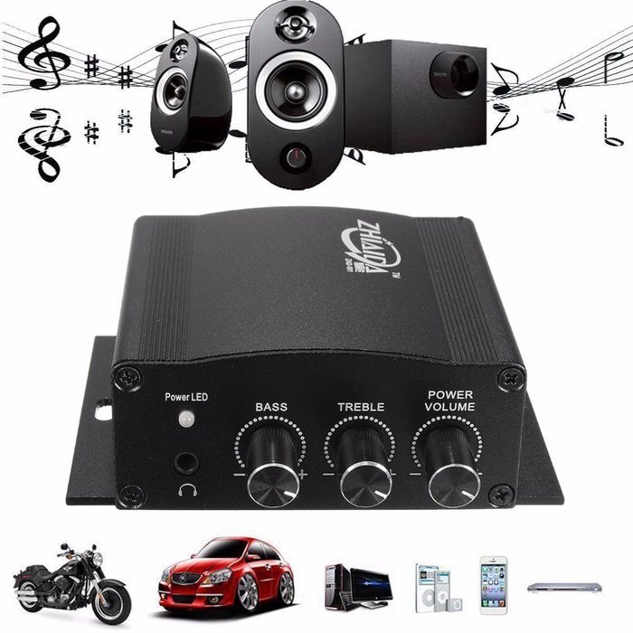 ELEGIANT 30W + 30W High Power Enthusiast Desktops Pure Digital Hi-Fi Stereo Amplifier for Car Home Motorcycle... N2