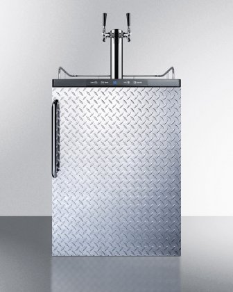 Summit SBC635MBIDPLTWIN 24" Built In Beer Dispenser with 5.6 cu. ft. Capacity Deep Chill Function Digital Thermostat...