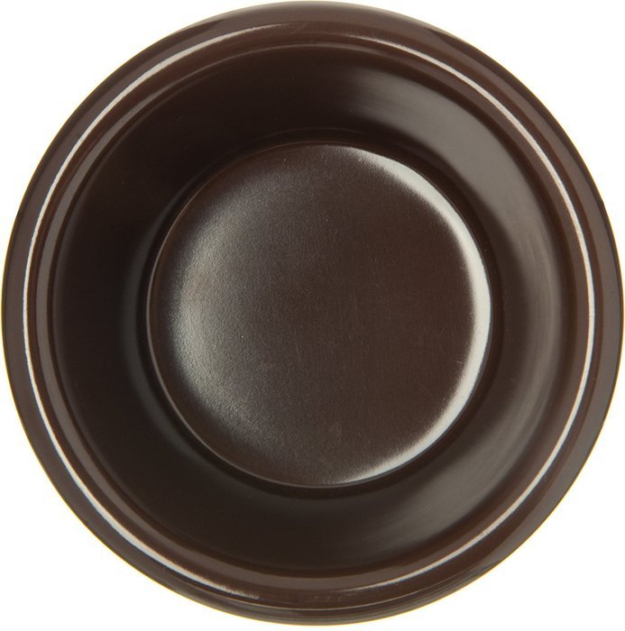 Carlisle S28269 Melamine Fluted Ramekin, 3 oz Capacity, 1.43" Height, Chocolate (Case of 48) N2