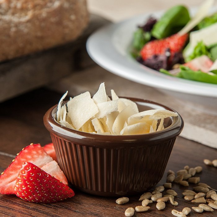 Carlisle S28269 Melamine Fluted Ramekin, 3 oz Capacity, 1.43" Height, Chocolate (Case of 48) N3