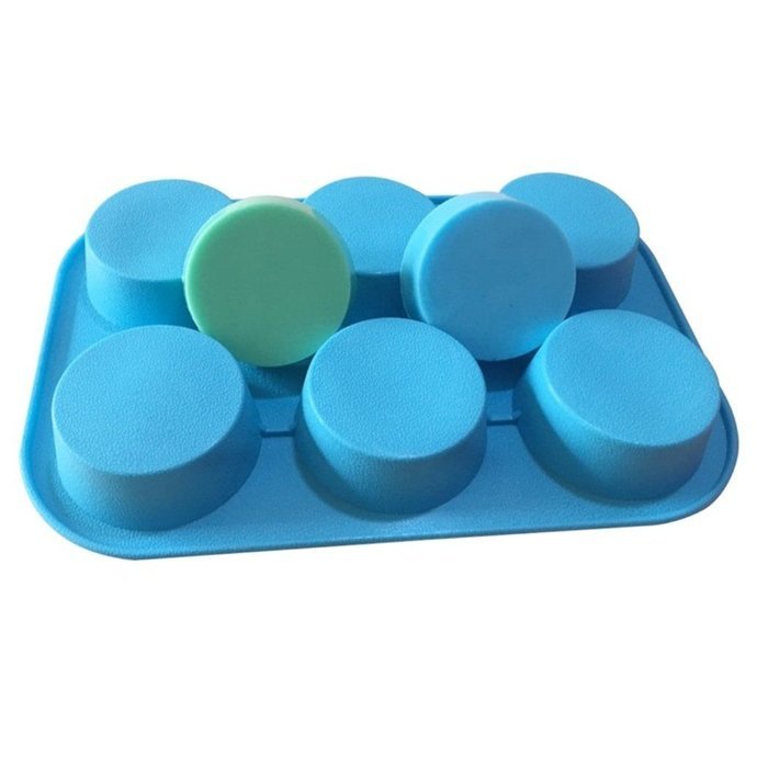 Allforhome 6 Round Silicone Cake Baking Mold Cake Pan Muffin Cups Handmade Soap Moulds Biscuit Chocolate Ice Cube... N3