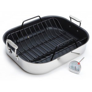 Roasting Pan - 13 &times; 16 - Non-stick - with Rack
