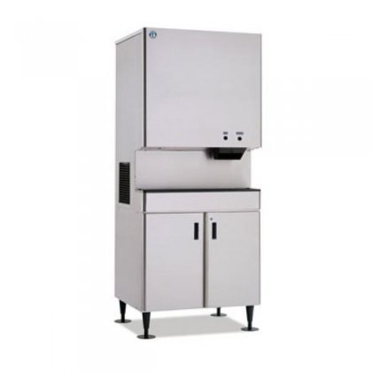 Hoshizaki DCM-750 BWH 34.13" Stainless Steel Countertop Ice Maker with Cubelet Cubes 5.1 kWh/100 lbs. Power Usage...