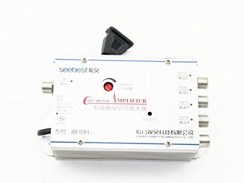 SHINA 4 Way TV VCR Antenna Signal Amplifier Booster Splitter