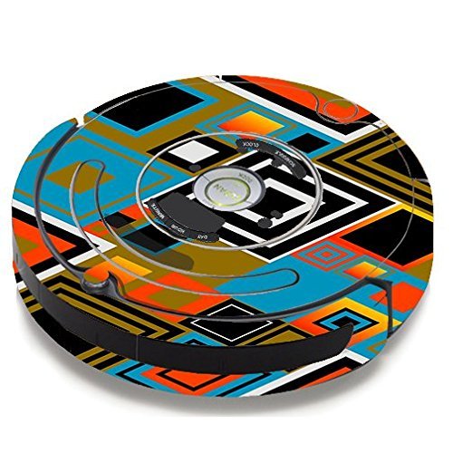 Skin Decal Vinyl Wrap For IRobot Roomba 650 655 Vacuum / Retro Vintage Style