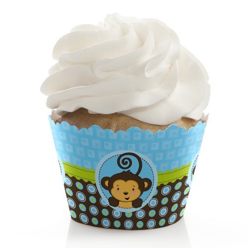 Monkey Boy - Cupcake Wrappers - Set of 12