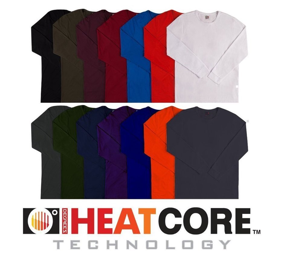 Weatherproof Men's L/S Crewneck Tee Featuring 0 Degree Heat Core Fabric