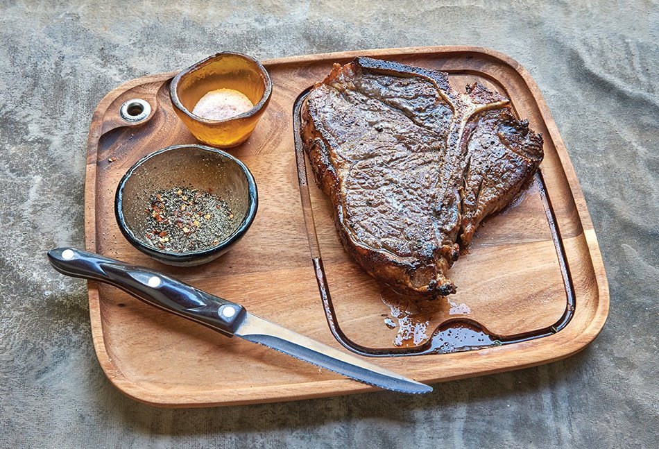 Steak Barbecue Plate, Acacia Wood N6