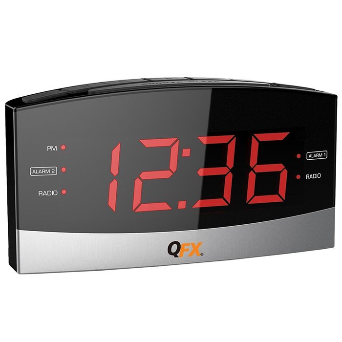 AM/FM LED Dual Alarm Clock Radio