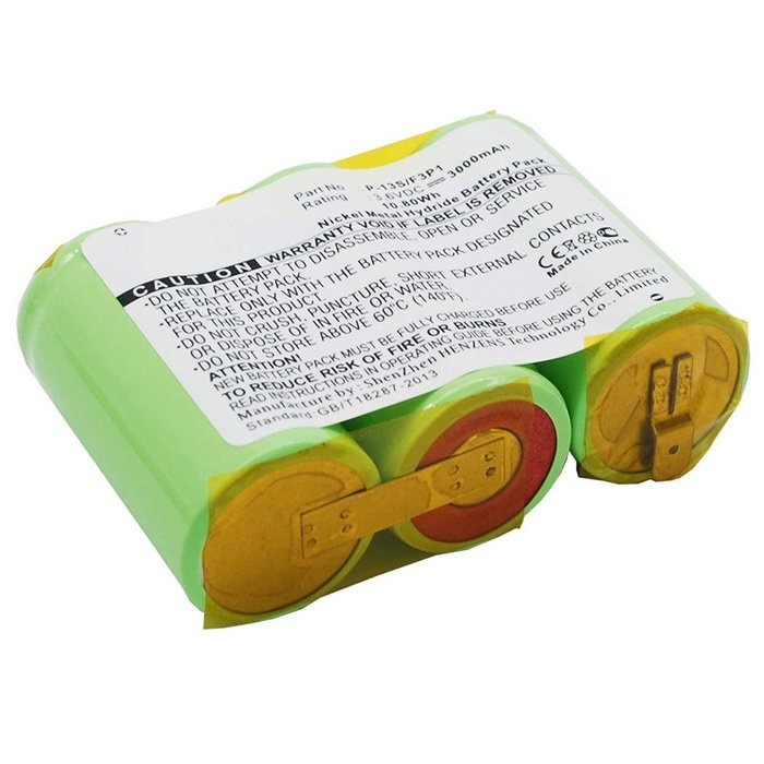 3x Fresh New Exell EBVB-180 NiMH 3.6V 3000mAh Vacuum Battery Fits DISSTON EGS1A1, EGS1A4, EGS6, HOOVER 300, HANDVAC...