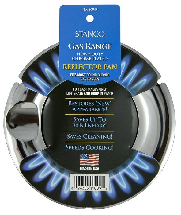 Stanco 800-R Round Gas Pan, Chrome