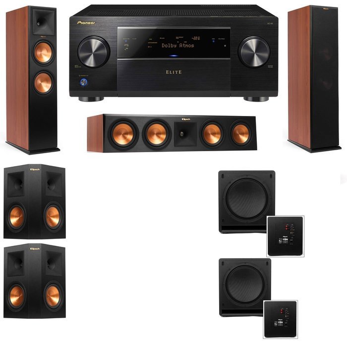 Klipsch RP-280F Tower Speakers CH-RP-450C-SW-112-5.2-Pioneer Elite SC-85