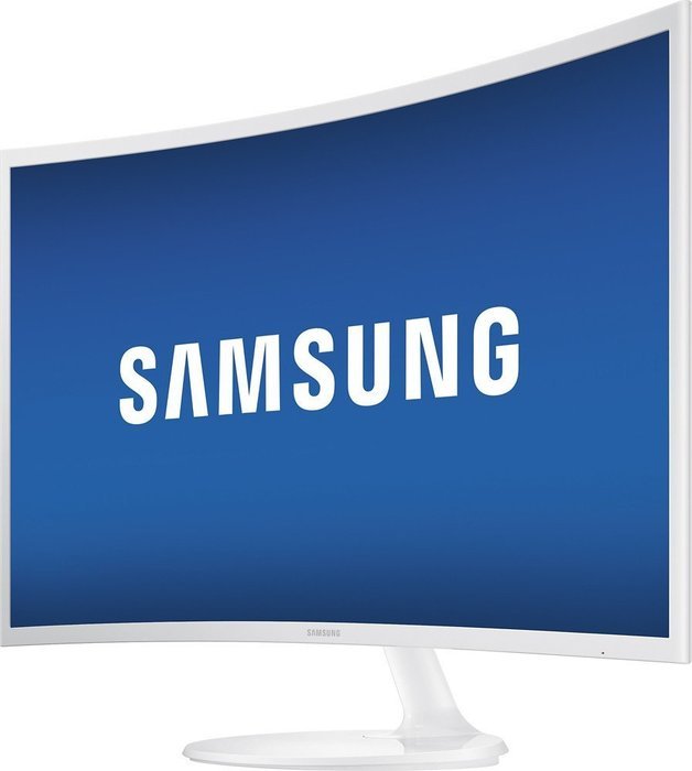 Samsung - CF391 Series 32" LED Curved Monitor - High glossy white N3