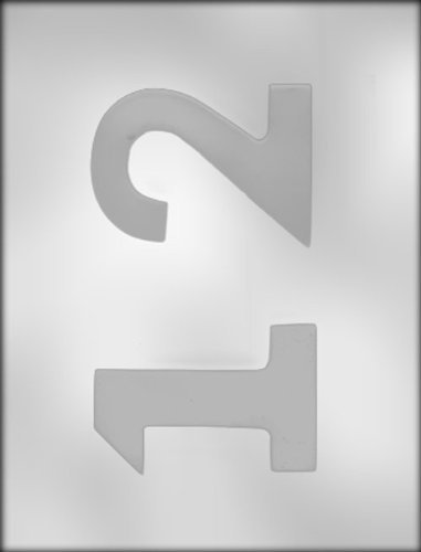 CK Products 3-3/4-Inch Numbers 1 and 2 Chocolate Mold