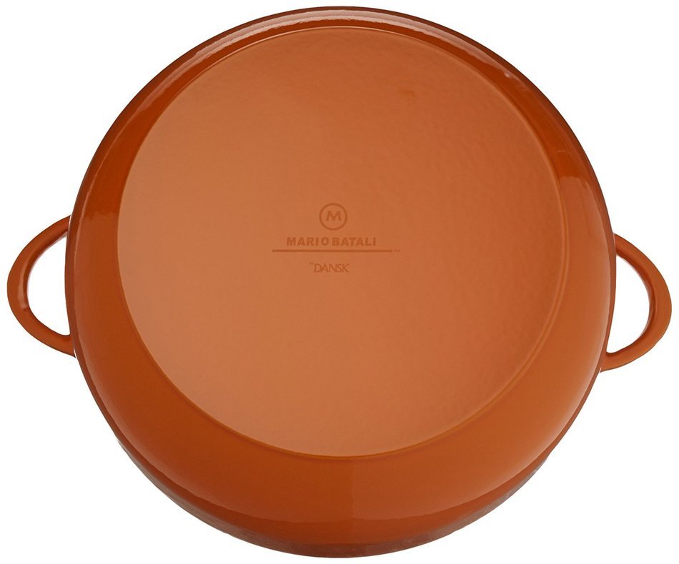 Mario Batali by Dansk Enameled Cast Iron Pizza Pan and Griddle, 12-Inch, Chianti N38