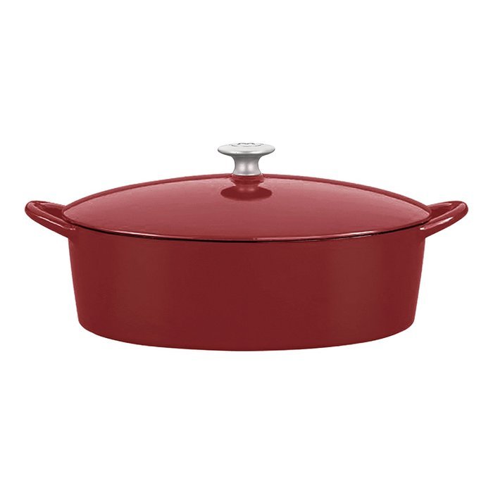 Mario Batali by Dansk Enameled Cast Iron Pizza Pan and Griddle, 12-Inch, Chianti N39