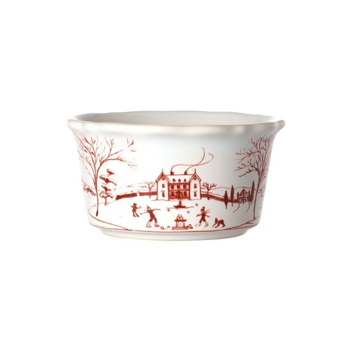Juliska Country Estate Ramekin Winter Frolic Ruby N2